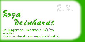 roza weinhardt business card